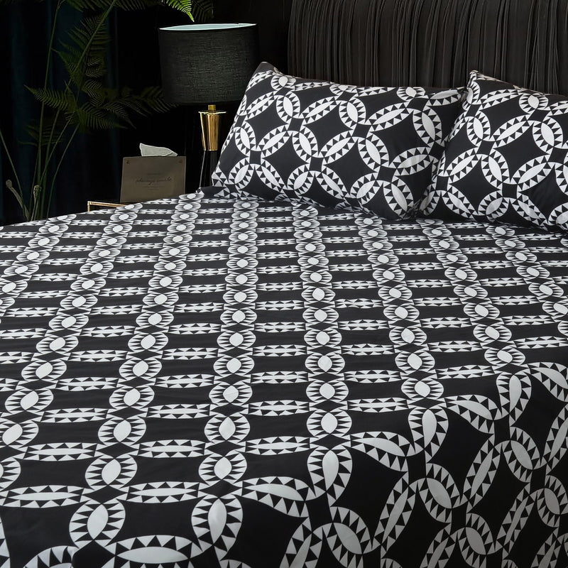 Classic Contrast Printed Flat Sheet