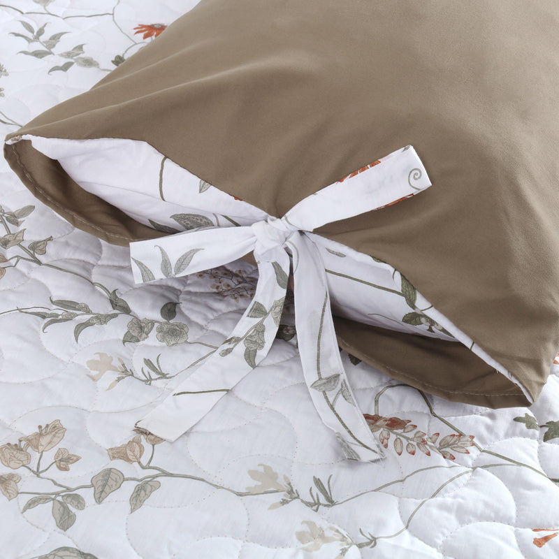 Spring Vines Quilted Bedspread
