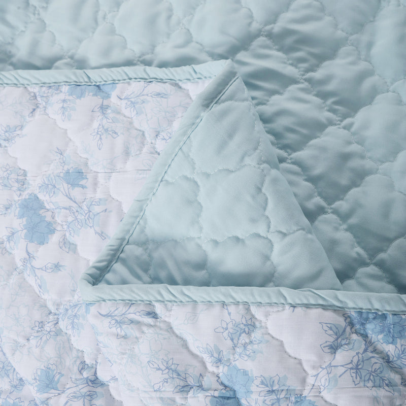 Floral Harmony Quilted Bedspread