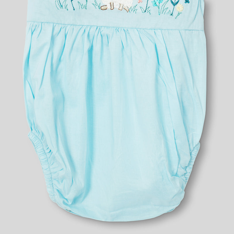 Little Lamb In Bloom Lawn Romper