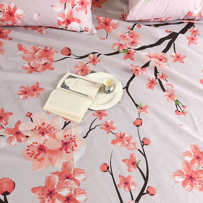 Blossom Abstractions Printed Bedsheet