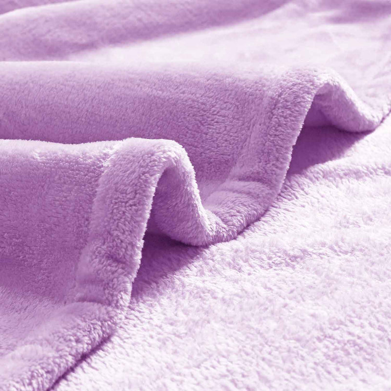Supersoft 310 gsm Snuggly AC Fleece Blanket Lilac