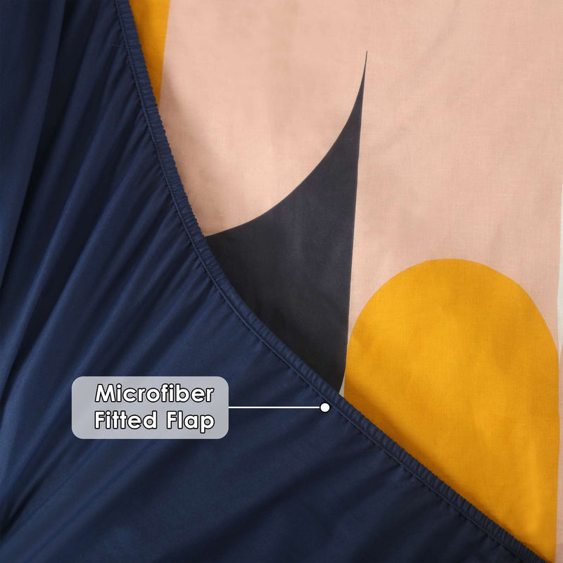 Geometric Bliss Ruffled Fitted Sheet