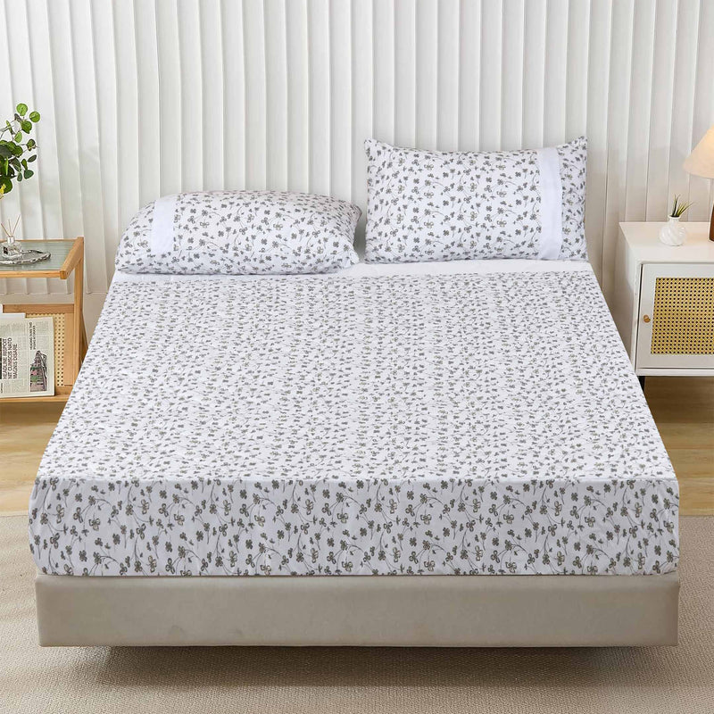 Antique Blossoms Quilted Fitted Sheet