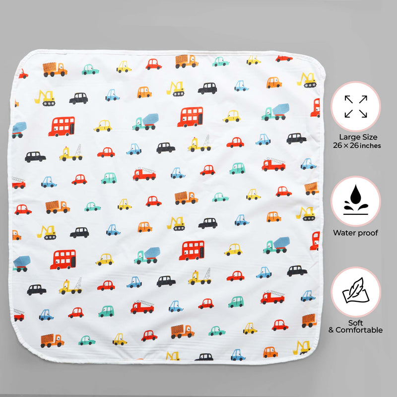 Mini Cars Baby Diaper Changing Sheet