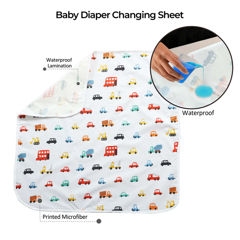 Mini Cars Baby Diaper Changing Sheet