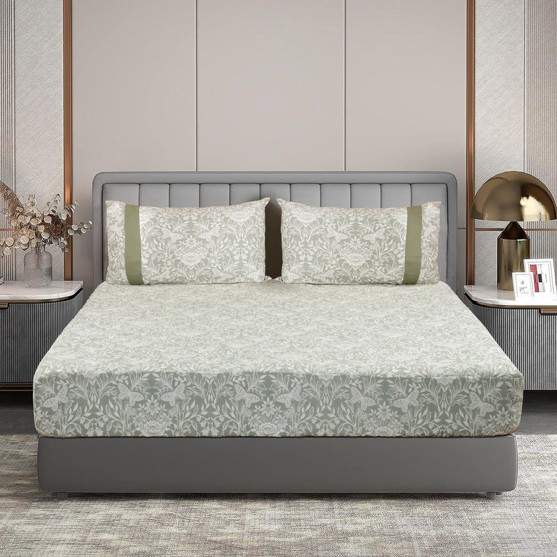 Botanical Grace Quilted Fitted Sheet