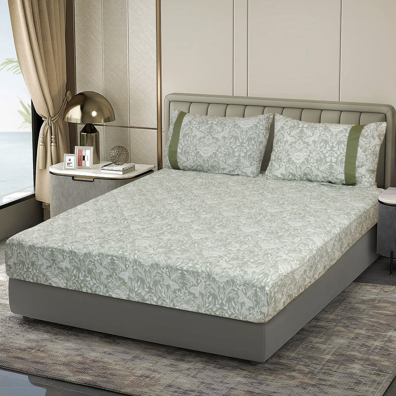 Botanical Grace Quilted Fitted Sheet