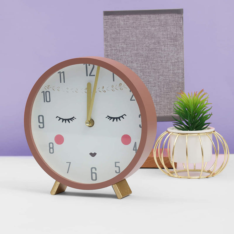 Vintage Wooden Kids Table Clock