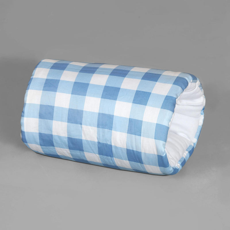 Sky Checkered Printed Baby Feeding Pillow
