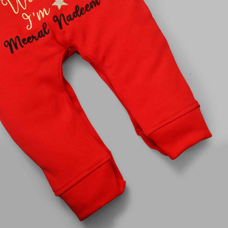 hello world customized baby romper set