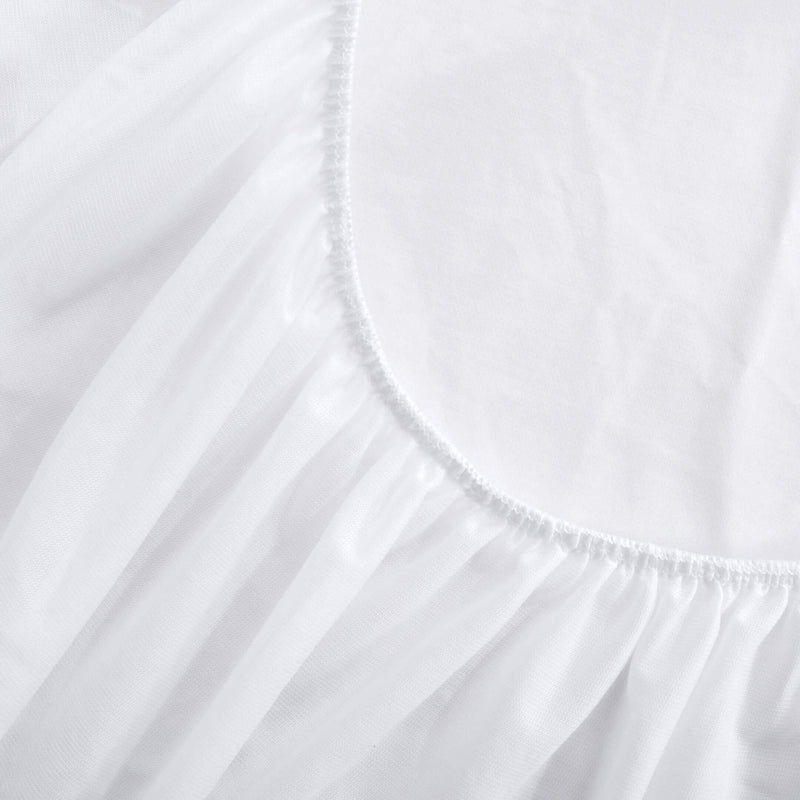 kids waterproof mattress protector fitted white