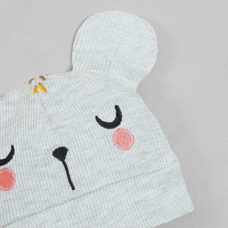 baby blush knitted cap