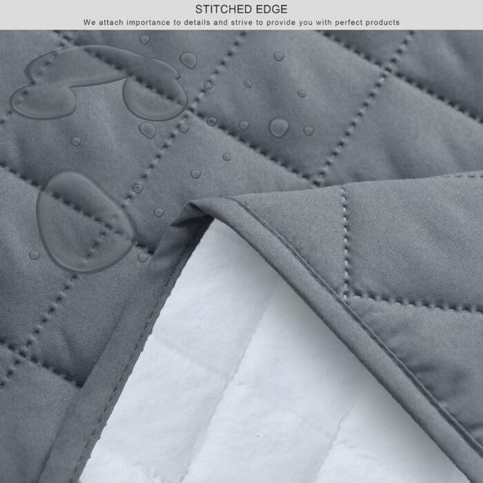 l shape waterproof ultrasonic quilted sofa cover