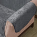luxury fleece sofa cover grey