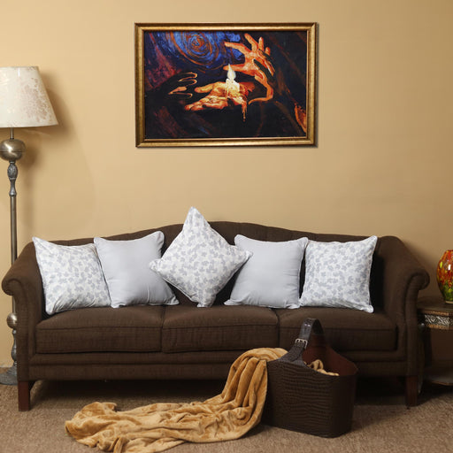 grey autumn cushion cover set bundle of 5