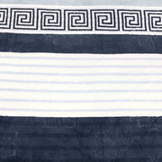 geo print embossed fleece blanket