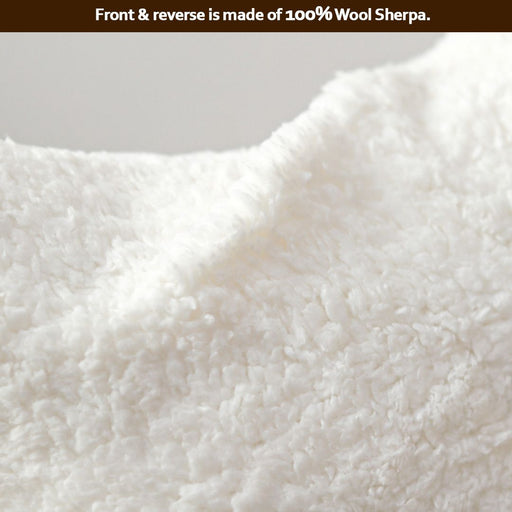 sherpa fur cushion cover with zip