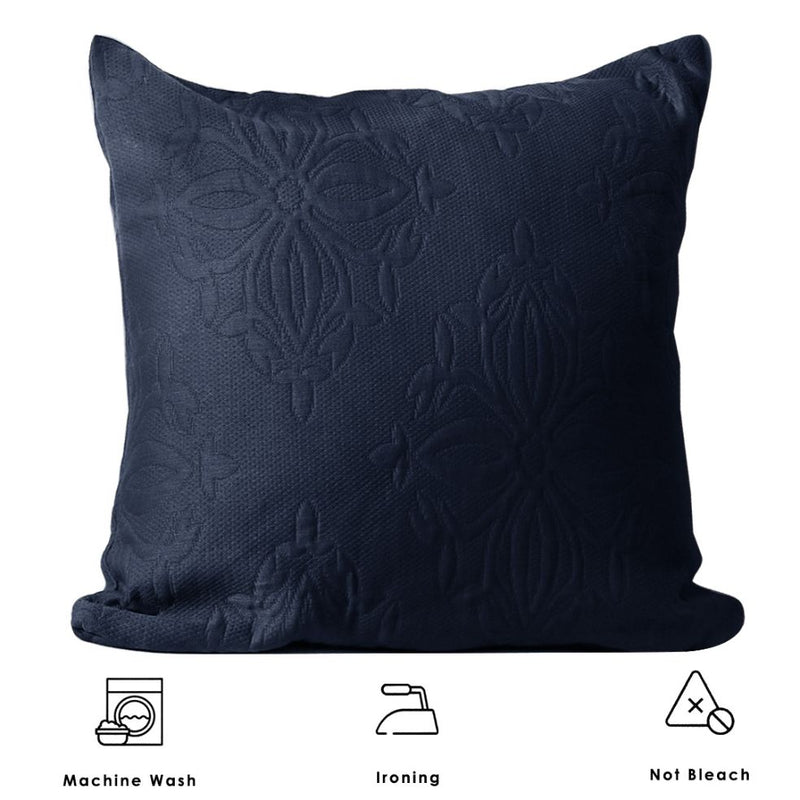 traditional textured french matelasse cushion cover with zip
