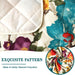 watercolor flowers quilted sofa cover set
