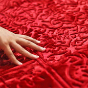premium heatpress mehrab embossed prayer mat 1