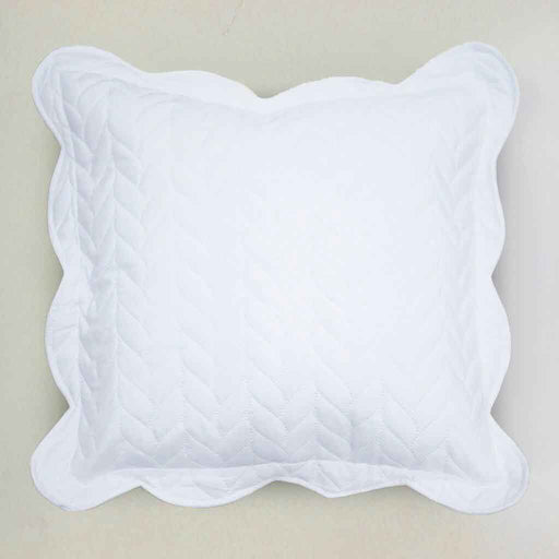 ultrasonic quilted cushion covers white