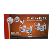 Metallic Crockery Rack Round with Spoon Holders (4186363035757)