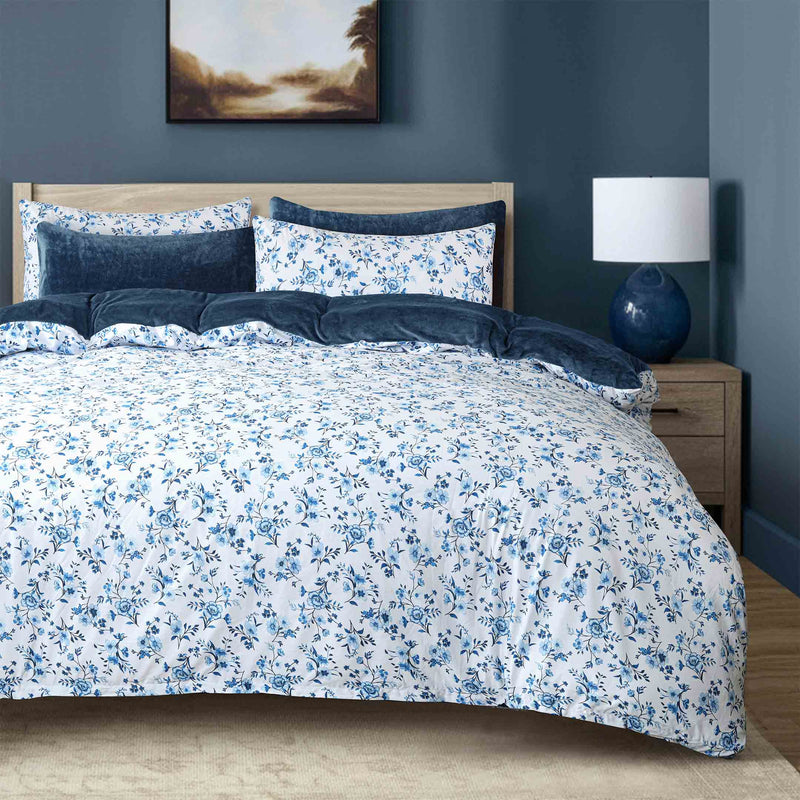 Azure Meadow Printed Razaye Set-6pc