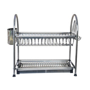 Metallic Crockery Rack Round with Spoon Holders (4186363035757)