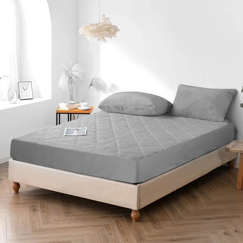 Plush Quilted Fleece Fitted Sheet