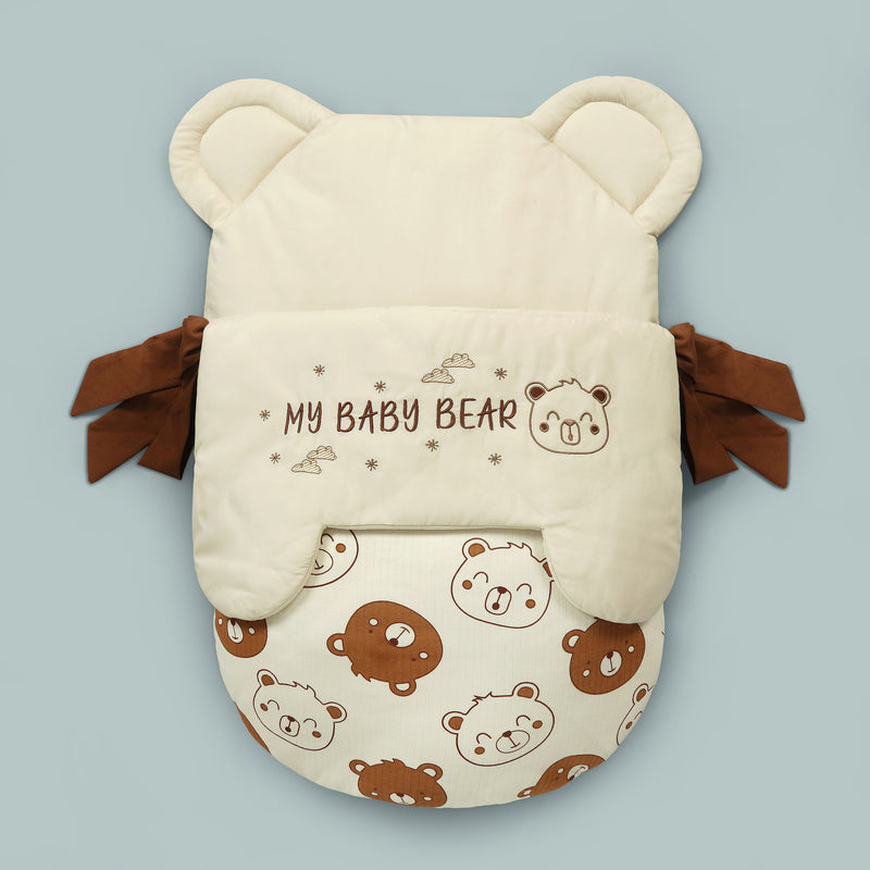 Bear Embroidered Baby Carry Nest
