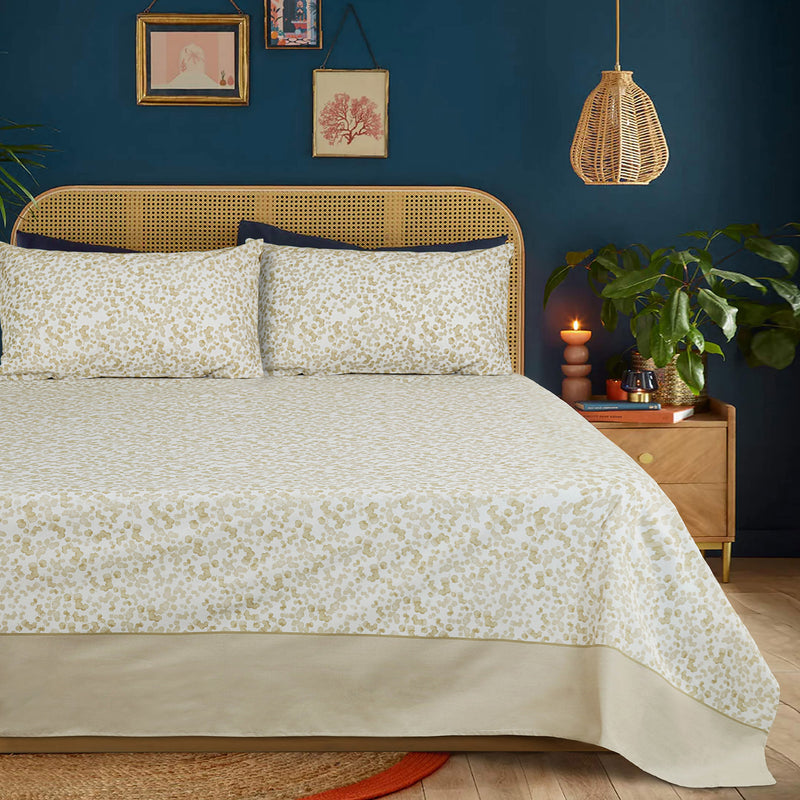 Hushed Floral Flat Sheet Set