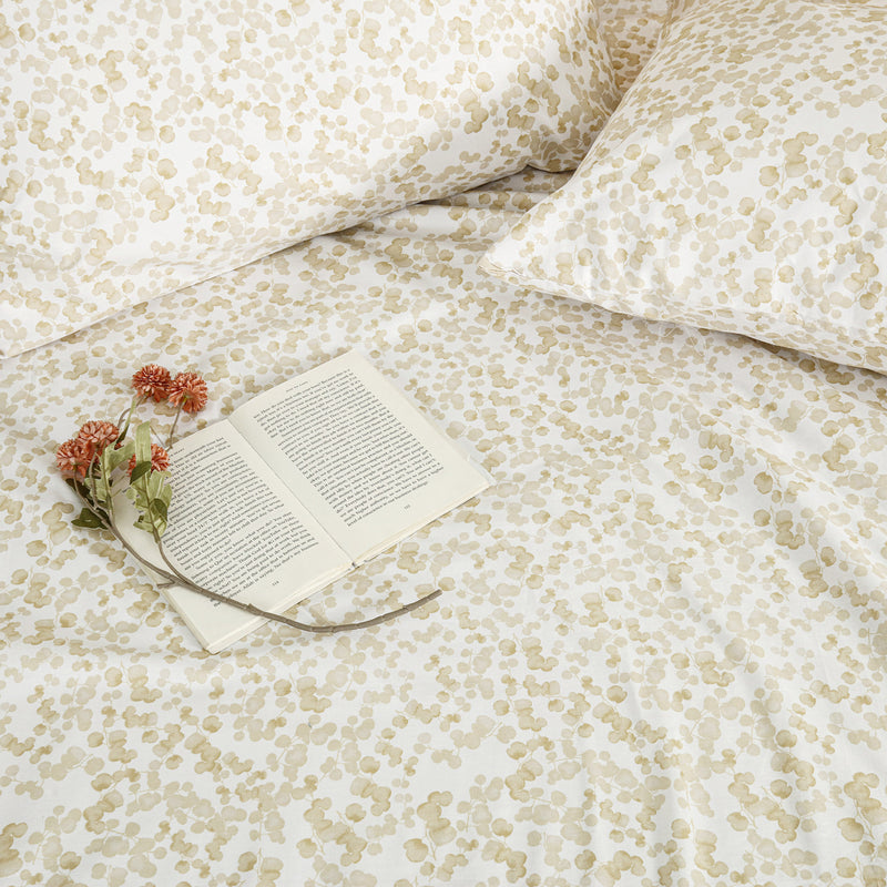Hushed Floral Flat Sheet Set