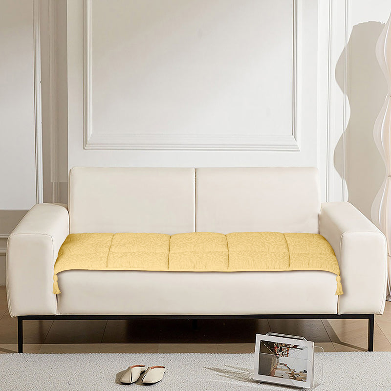 Premium Jacquard Sofa Topper Lime