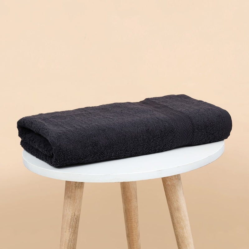 Super Soft & Highly Absorbent Black Bath Towel
