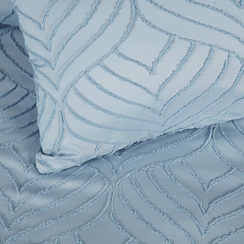 Sky Haven Boho Tufted Duvet Cover- Soft Microfiber- 6 Piece Set