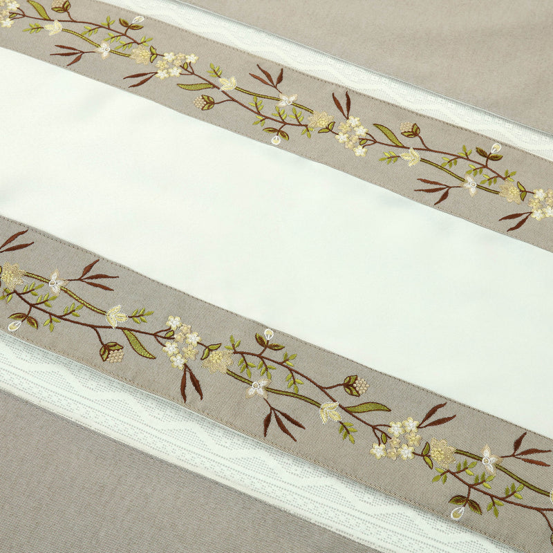 Serene Floral Embroidered - Dining Table Set