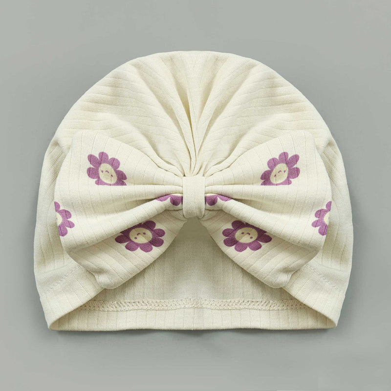 Floral Baby Caps - Pack Of Three