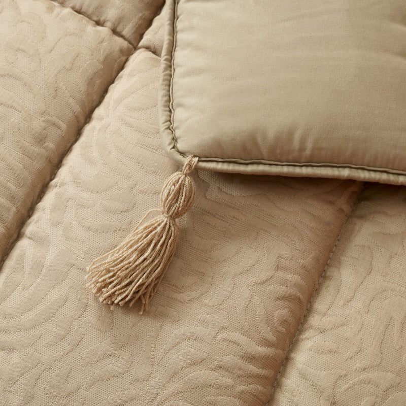 Premium Jacquard Sofa Topper Sand