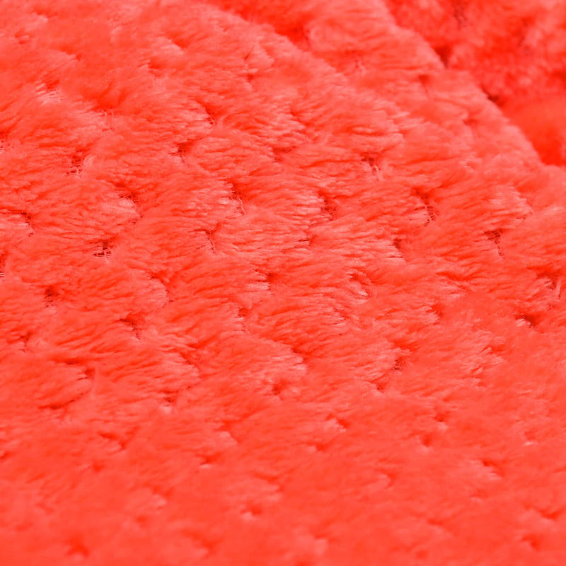 Fluffy Fleece Flannel Winter Blanket-Red