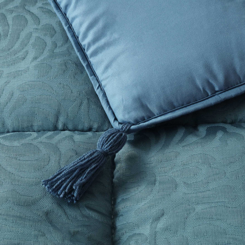Premium Jacquard Sofa Topper Blue
