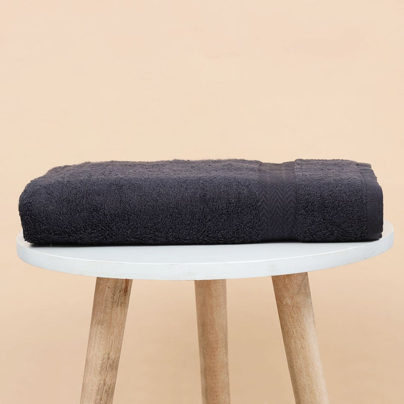 Super Soft & Highly Absorbent Black Bath Towel