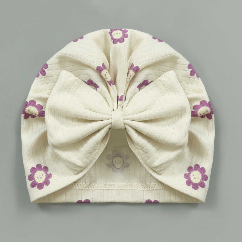 Floral Baby Caps - Pack Of Three