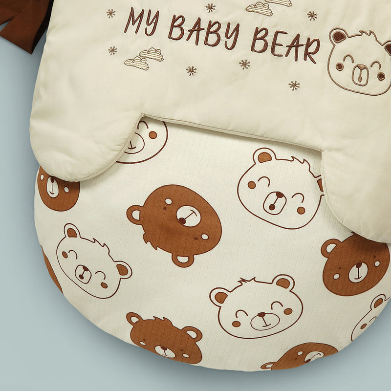 Bear Embroidered Baby Carry Nest