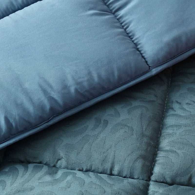 Premium Jacquard Sofa Topper Blue