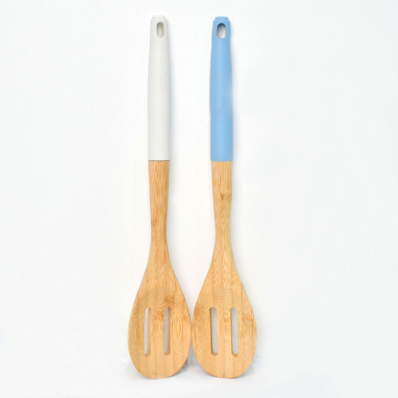 Bamboo Wood Slotted Serving Spoon