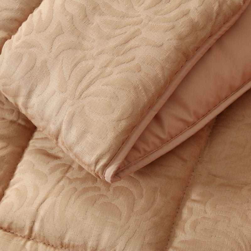 Premium Jacquard Sofa Topper Baby Pink