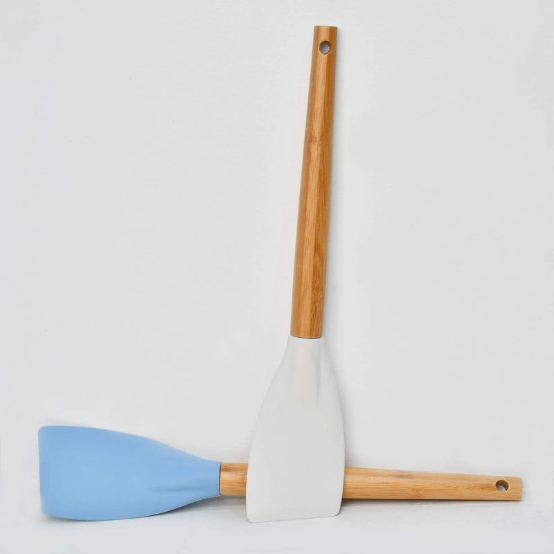 Best  Bamboo Wood Silicone Serving  Spoon (4410336444525)