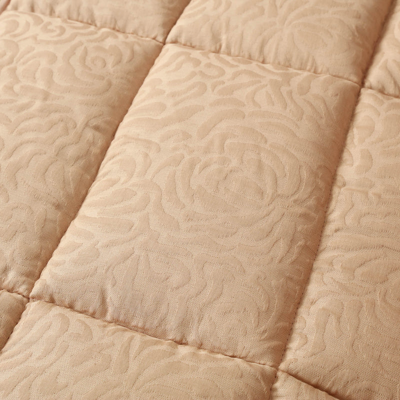 Premium Jacquard Sofa Topper Baby Pink