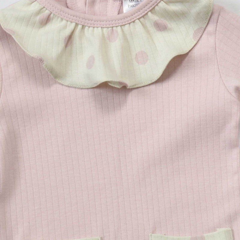 Rosy Ruffled Romper